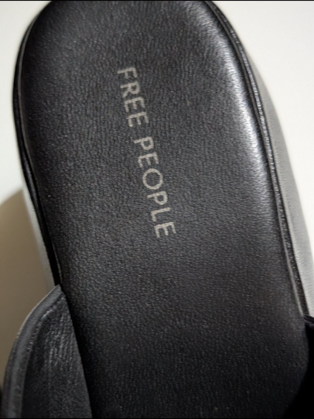 Free People Black Mila Square Toe Wedge Sandal - Picture 6 of 7